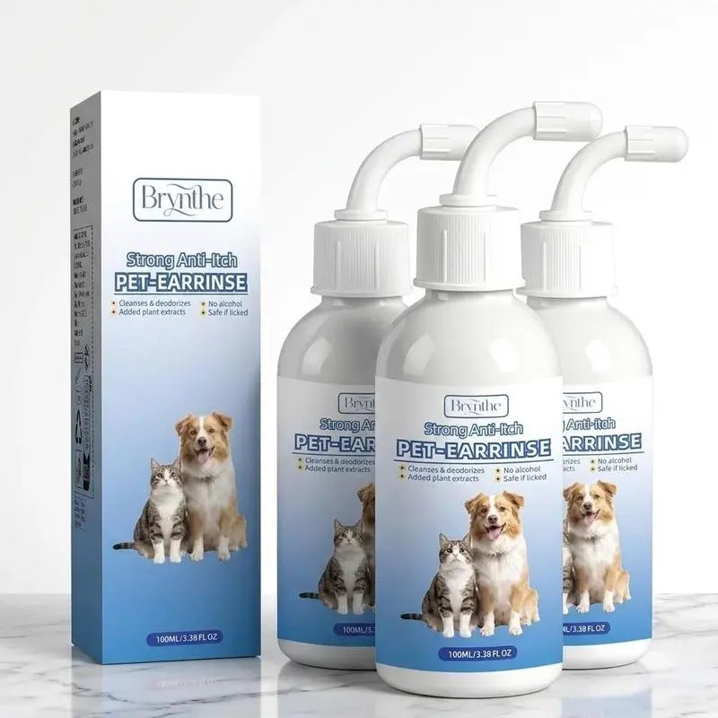 Gentle and Odorless Ear Cleanser for Dogs and Cats