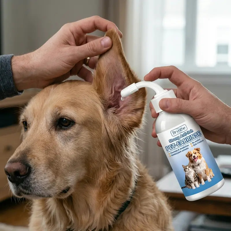 Gentle and Odorless Ear Cleanser for Dogs and Cats